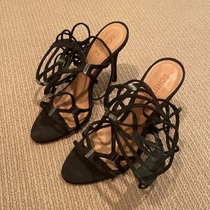 SCHUTZ black lace up heels